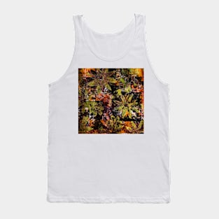 Flower in Black Square 18- Digitally Altered Print Tank Top